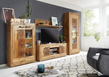 Wandboard >WZ-0315< (BxHxT: 150x30x22 cm) in natur geölt - 150x30x22 (BxHxT)