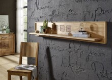 Wandboard >WZ-0315< (BxHxT: 178x30x22 cm) in natur geölt - 178x30x22 (BxHxT)