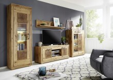 Wandboard >WZ-0315< (BxHxT: 178x30x22 cm) in natur geölt - 178x30x22 (BxHxT)
