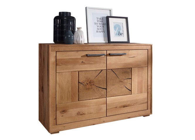 Sideboard >WZ-0315< (BxHxT: 114x85,5x40 cm) in natur geölt - 114x85,5x40 (BxHxT)