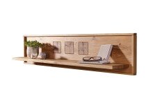 Wohnzimmer-Set >WZ-0315< (BxHxT: 316,6x201x46 cm) in natur geölt aus Wildeiche