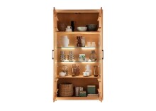 Vitrine >WZ-0315< (BxHxT: 106x201x40 cm) in natur...