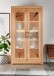Vitrine >WZ-0315< (BxHxT: 106x201x40 cm) in natur geölt - 106x201x40 (BxHxT)
