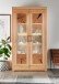 Vitrine >WZ-0315< (BxHxT: 106x201x40 cm) in natur geölt - 106x201x40 (BxHxT)