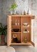 Highboard >WZ-0315< (BxHxT: 103x135x40 cm) in natur geölt - 103x135x40 (BxHxT)