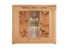 Highboard >WZ-0315< (BxHxT: 150x135x40 cm) in braun...