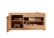 TV-Wand >WZ-0315< (BxHxT: 130x62x46 cm) in natur geölt - 130x62x46 (BxHxT)