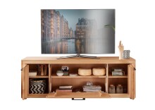 TV-Wand >WZ-0315< (BxHxT: 178x62x46 cm) in natur geölt - 178x62x46 (BxHxT)