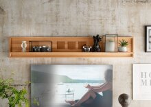 Wandboard >WZ-0315< (BxHxT: 178x30x22 cm) in natur...