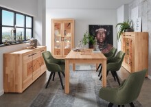 Küchentisch >WZ-0315< (BxHxT: 200x76x100 cm) in natur geölt - 200x76x100 (BxHxT)