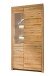 Vitrine >WZ-0169< (BxHxT: 102,2x204,1x40 cm) in natur geölt aus Wildeiche