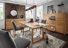 Sideboard >WZ-0169< (BxHxT: 170,4x91,9x45 cm) in natur geölt aus Wildeiche