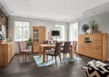 Sideboard >WZ-0169< (BxHxT: 170,4x91,9x45 cm) in natur geölt aus Wildeiche