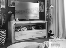 TV-Board >WZ-0169< (BxHxT: 117,7x56x40 cm) in natur geölt - 117,7x56x40 (BxHxT)