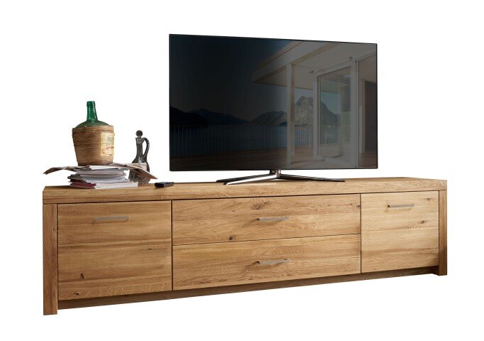 TV-Board >WZ-0169< (BxHxT: 223,1x56x40 cm) in natur geölt - 223,1x56x40 (BxHxT)