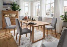 Esstisch >WZ-0169< (BxHxT: 180x75x90 cm) in nautr geölt - 180x75x90 (BxHxT)