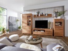 Wohnzimmer-Set >WZ-0169< (BxHxT: 337,6x204,1x40 cm) in natur geölt