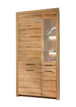 Wohnzimmer-Set >WZ-0169< (BxHxT: 337,6x204,1x40 cm) in natur geölt