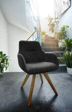 Stuhl >ST-0642< (BxHxT: 55x87x50 cm) in Berry / Zeppelin - 55x87x50 (BxHxT)