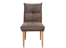 Stuhl >ST-0712< (BxHxT: 53x94x60 cm) in dunkelbraun aus Eiche - 53x94x60 (BxHxT)