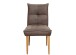 Stuhl >ST-0712< (2er-Set) (BxHxT: 53x94x60 cm) in dunkelbraun aus Eiche - 53x94x60 (BxHxT)