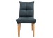 Stuhl >ST-0712< (2er-Set) (BxHxT: 53x94x60 cm) in schwarz aus Eiche - 53x94x60cm (BxHxT)