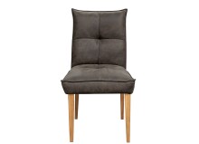 Stuhl >ST-0712< (BxHxT: 53x94x60 cm) in dunkelgrau aus Eiche - 53x94x60 (BxHxT)