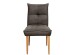 Stuhl >ST-0712< (BxHxT: 53x94x60 cm) in dunkelgrau aus Eiche - 53x94x60 (BxHxT)