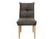 Stuhl >ST-0712< (2er-Set) (BxHxT: 53x94x60 cm) in dunkelgrau aus Eiche - 53x94x60 (BxHxT)