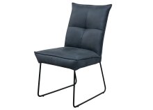 Stuhl "ST-0712" aus Metall in schwarz....