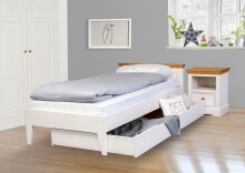 Bettschubkasten >KI-0065< (BxHxT: 198,2x21,5x95,6 cm)