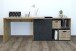 Eckschreibtisch >Valley I< (BxHxT: 118x75x60,5 cm) in Artisan Oak Nb/ Matera