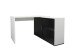 Eckschreibtisch >Valley I< (BxHxT: 118x75x60,5 cm) in weiß Perl / schwarz