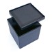 Sitzhocker >Setti< (BxHxT: 38x38x38 cm) in Schwarz - 38x38x38 (BxHxT)