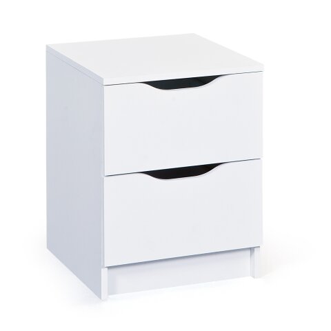 Nachtkommode >WESTPHALEN< (BxHxT: 41x50x40 cm) in weiß - 41x50x40 (BxHxT)