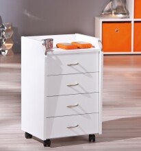 Rollcontainer >Pronti< (BxHxT: 40x65x36 cm) in weiß - 40x65x36 (BxHxT)