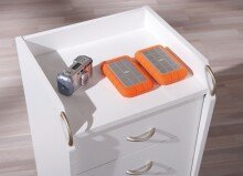 Rollcontainer >Pronti< (BxHxT: 40x65x36 cm) in weiß - 40x65x36 (BxHxT)