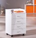 Rollcontainer >Pronti< (BxHxT: 40x65x36 cm) in weiß - 40x65x36 (BxHxT)