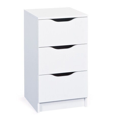 Kommode >WESTPHALEN< (BxHxT: 41x71x40 cm) in Weiss - 41x71x40 (BxHxT)