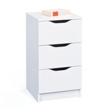 Kommode >WESTPHALEN< (BxHxT: 41x71x40 cm) in Weiss - 41x71x40 (BxHxT)