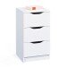 Kommode >WESTPHALEN< (BxHxT: 41x71x40 cm) in Weiss - 41x71x40 (BxHxT)