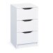 Kommode >WESTPHALEN< (BxHxT: 41x71x40 cm) in Weiss - 41x71x40 (BxHxT)