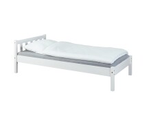 Einzelbett >Vilmar< (BxHxT: 210x70x98 cm) in Weiss - 210x70x98 (BxHxT)