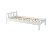 Einzelbett >Vilmar< (BxHxT: 210x70x98 cm) in Weiss - 210x70x98 (BxHxT)