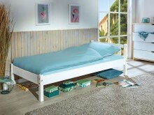 Einzelbett >Vilmar< (BxHxT: 210x70x98 cm) in Weiss...