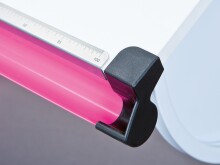 Kinderschreibtisch >Milo< (BxHxT: 110x93x60 cm) in Weiss/Pink/Blau