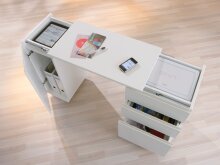 Laptoptisch >Laptop Office< (B/H/T 121 x 72 x 36,5 cm) in Weiss