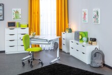 Schreibtisch >Skalare< (B/H/T 110 x 78 x 68 cm) in Weiss - 110x78x68 (BxHxT)