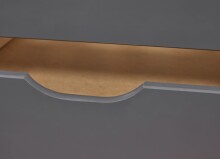 Funktionsbett >Lena< (BxHxT: 205x63x98 cm) in Grau aus Holz - 205x63x98 (BxHxT)