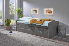 Funktionsbett >Lena< (BxHxT: 205x63x98 cm) in Grau...